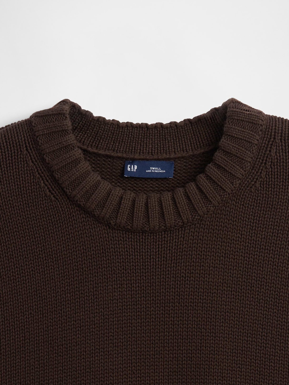 100% Cotton Oversized Sweater - Terra brown