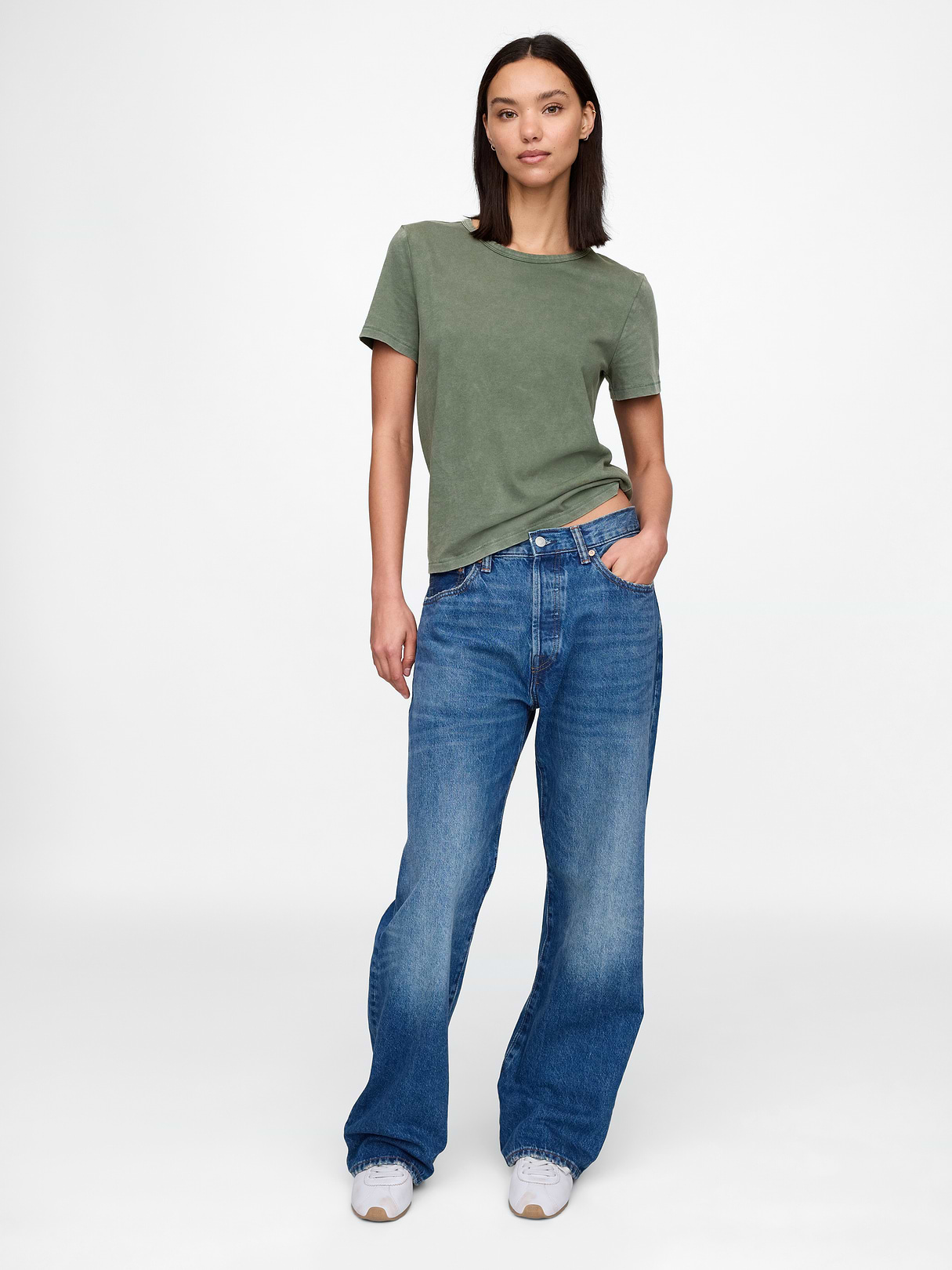 Organic Cotton VintageSoft T-Shirt - Thyme green