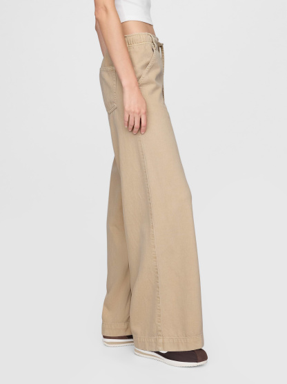 Mid Rise UltraSoft Easy Baggy Jeans - Bedrock beige