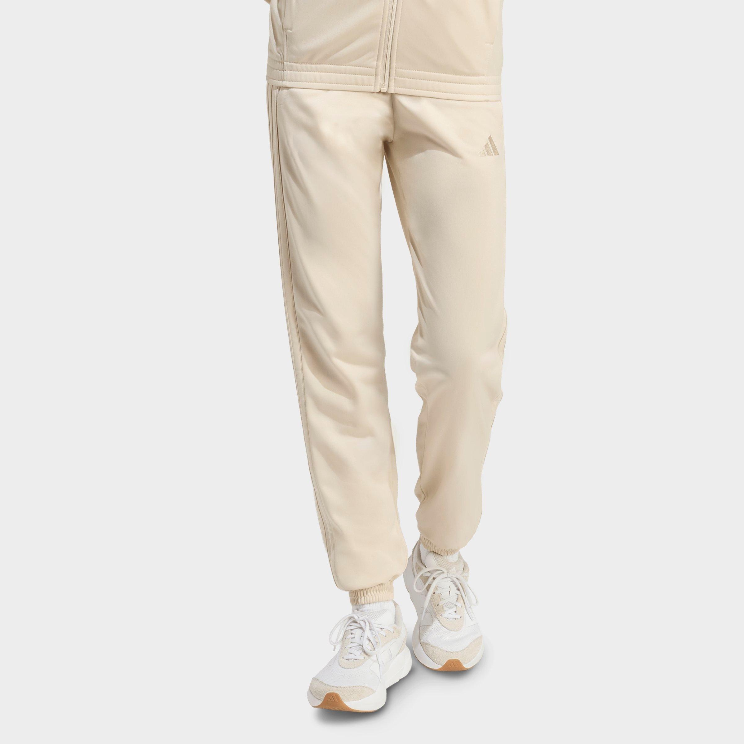 Women's adidas Essentials DAYREADY Tricot Tracksuit Pants - Beige/Crystal Linen