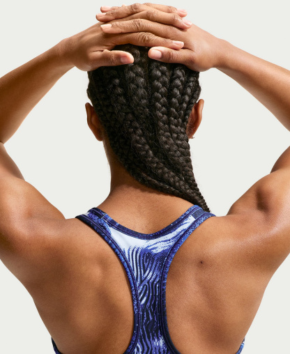 Nike Women's Swoosh Medium Support Padded Sports Bra - Midnight Navy/sapphire/white