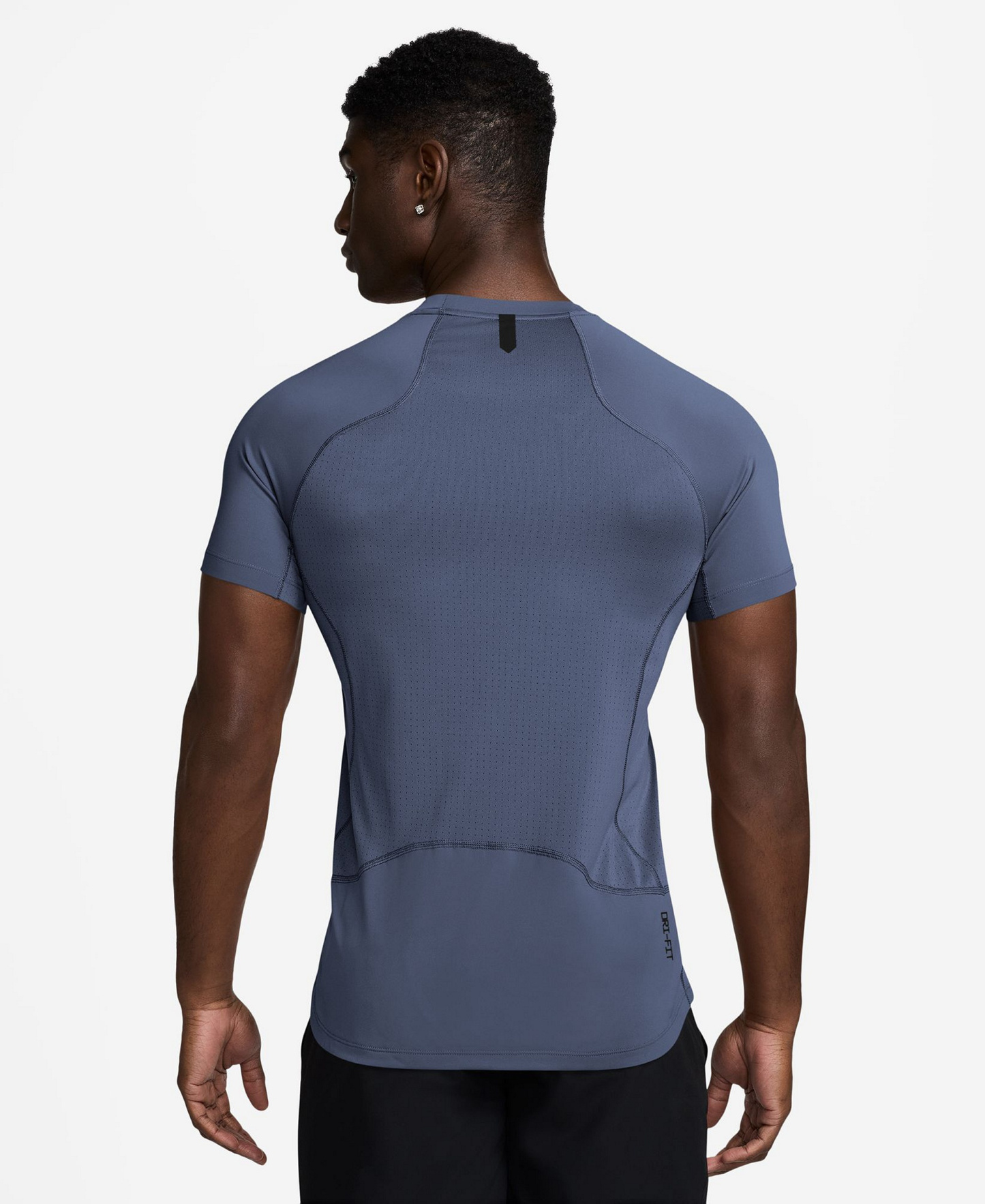 Nike Men's Pro Training Dri-Fit Short-Sleeve T-Shirt - Diffused Blue/Black