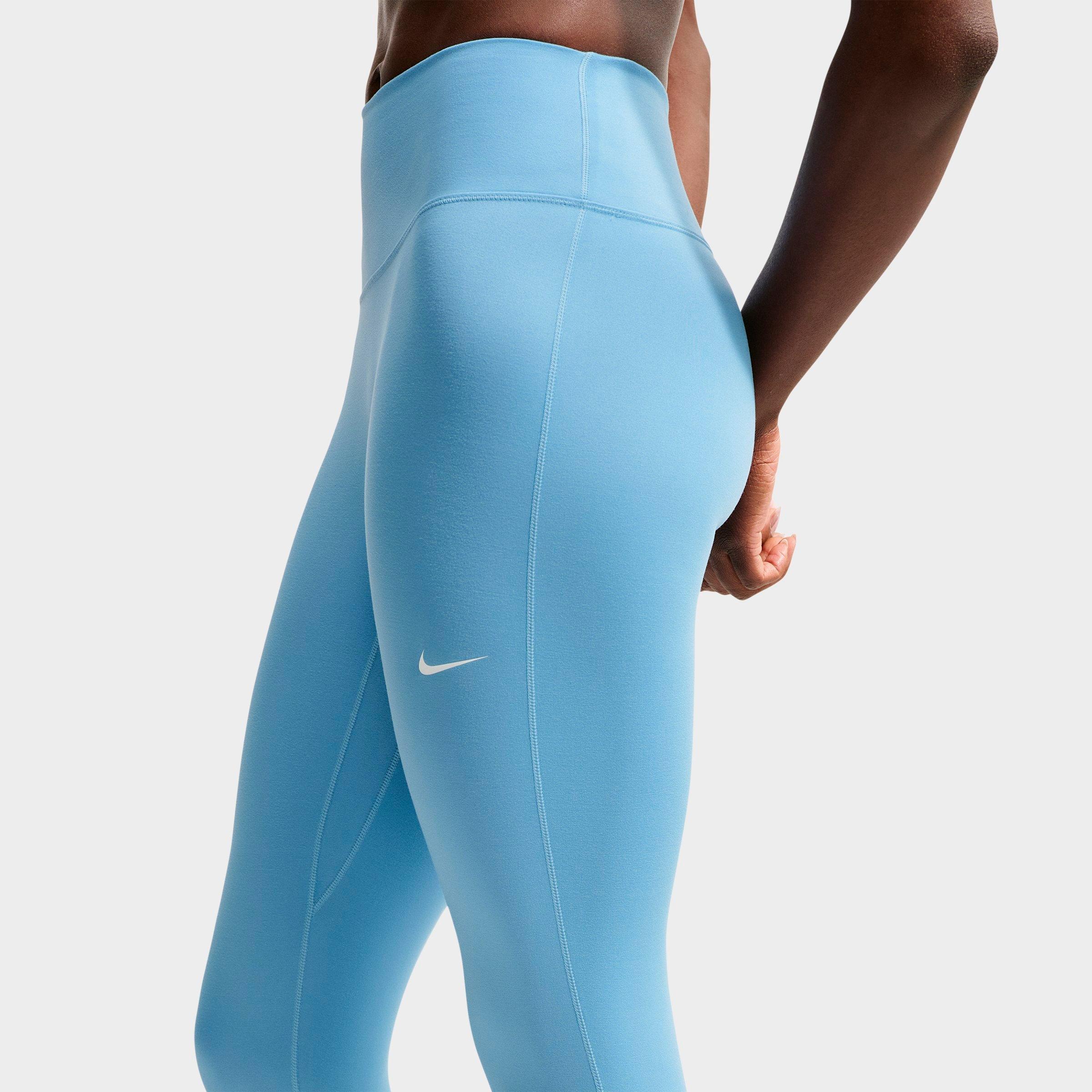 Women's Nithtke One High-Waisted Full-Length Stirrup Leggings - Work Blue/White