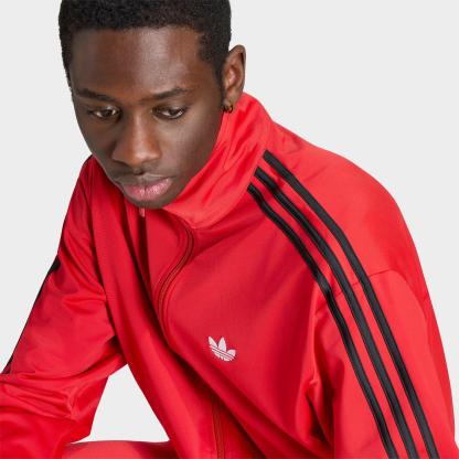 Men's adidas Originals adicolor Sport Firebird Full-Zip Track Jacket - Vivid Red