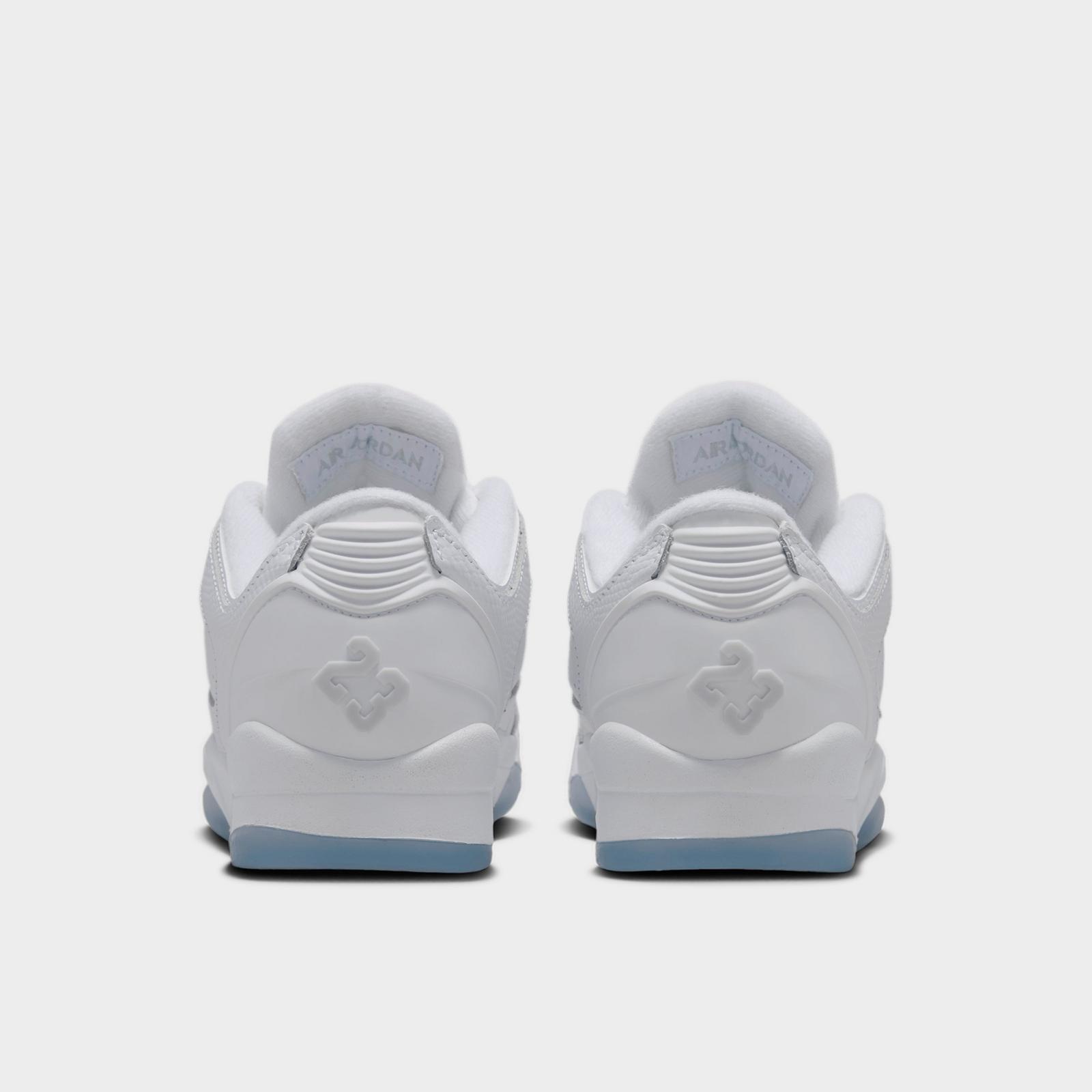 Big Kids' Jordan Sixty Plus Low Casual Shoes - White/Black/Pure Platinum - Left shoe facing left. Outside of the shoe. - view 4