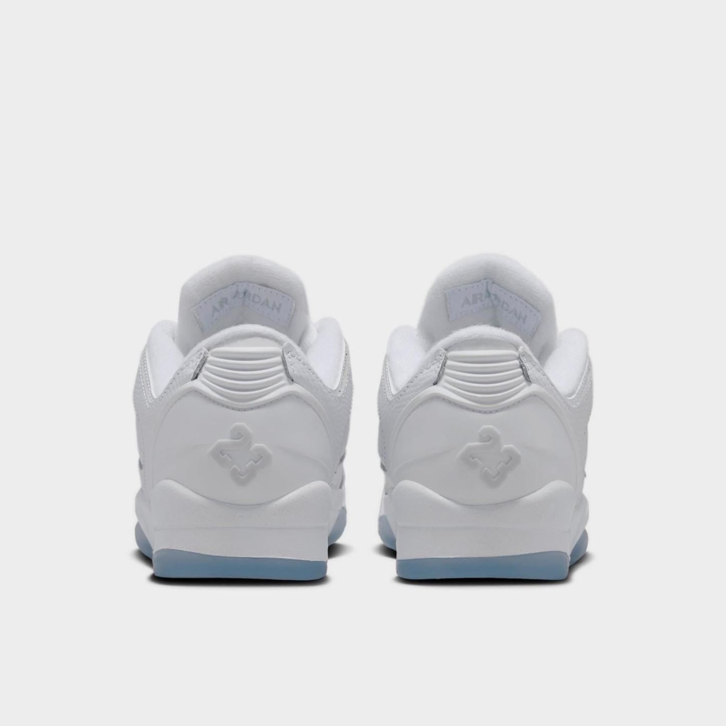 Big Kids' Jordan Sixty Plus Low Casual Shoes - White/Black/Pure Platinum - Left shoe facing left. Outside of the shoe. - view 4