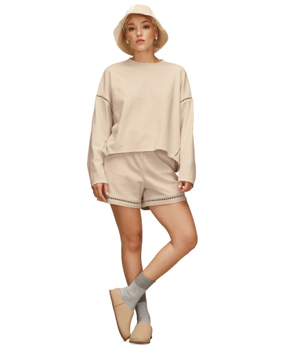 UGG Women's Hayvie Crewneck Top - Natural