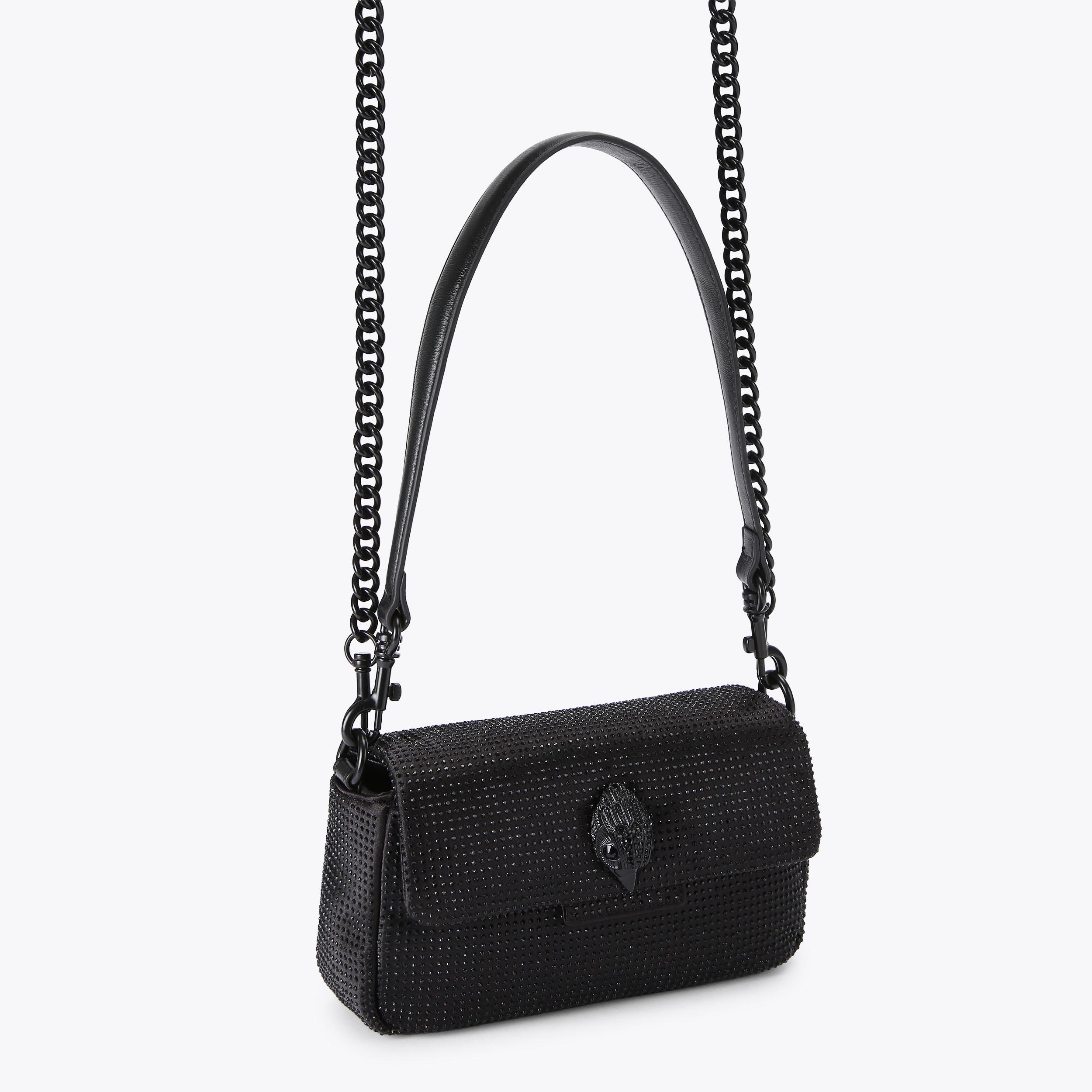 Kurt Geiger London Mini Fabric Drench Oxford Bag - Black - view 3