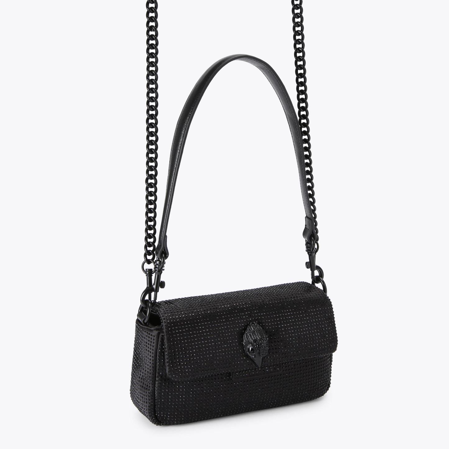 Kurt Geiger London Mini Fabric Drench Oxford Bag - Black - view 3