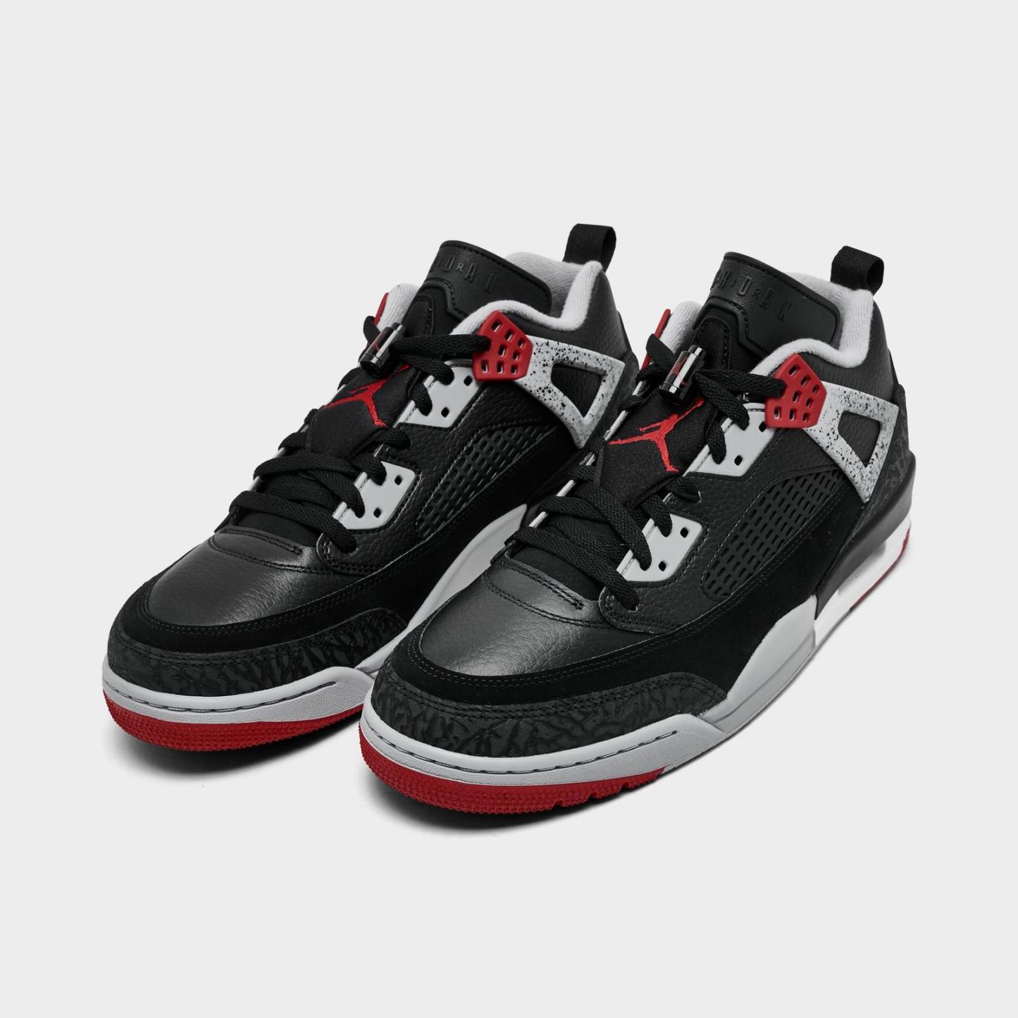 Men's Jordan Spizike Low Casual Shoes - Black/Wolf Grey/White/Gym Red - view 2
