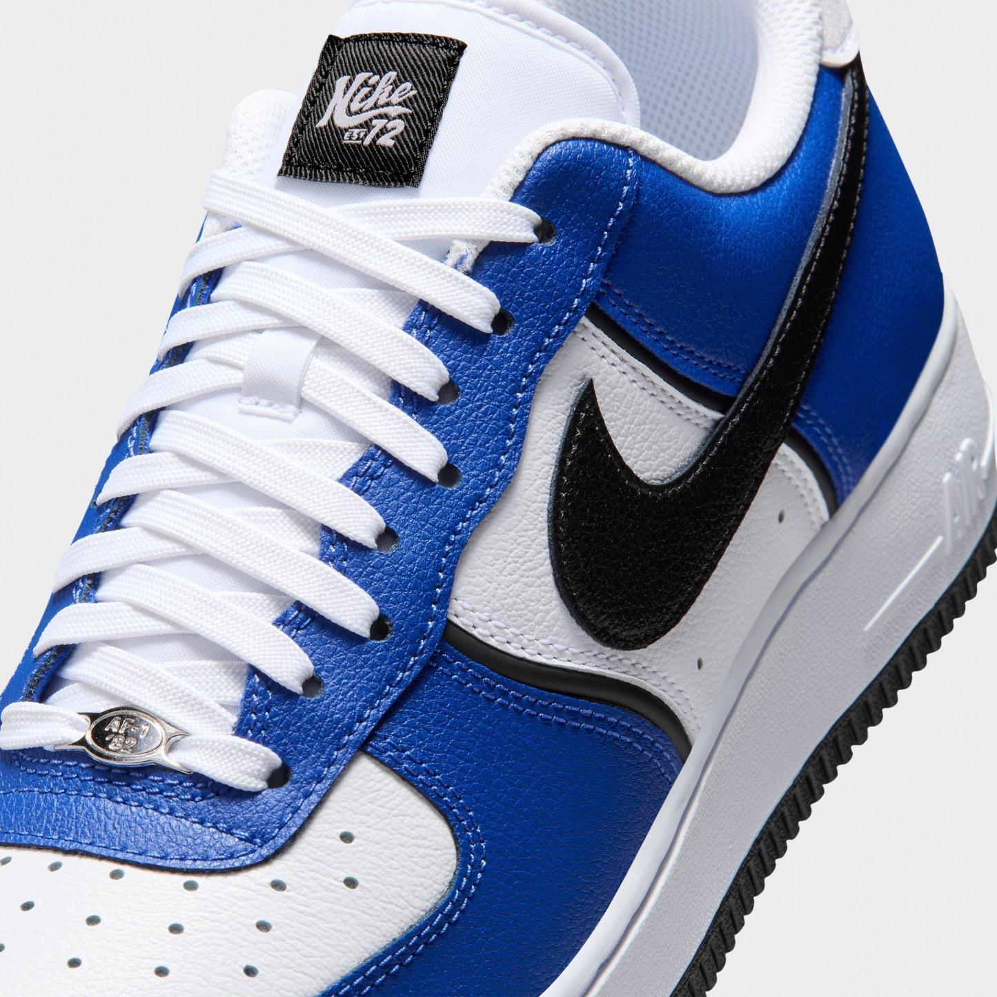 Men's Nithtke Air Force 1 '07 LV8 Sport Casual Shoes - Old Royal/White/Metallic Silver/Black - Detail shot