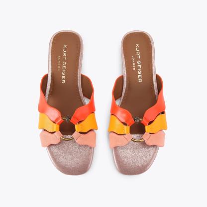 Kurt Geiger London Sun Wave Flat Sandal - Pink - view 3
