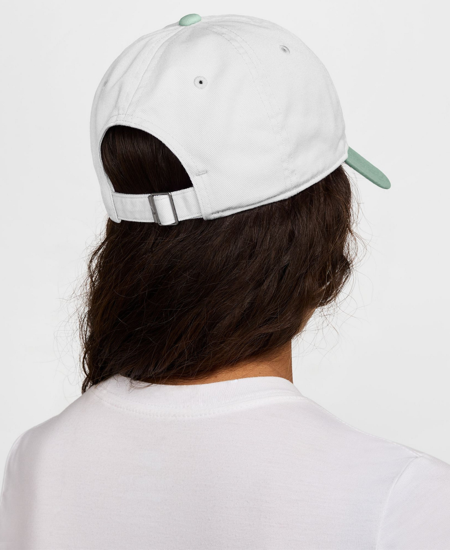 Nike Unisex Club Logo Embroidered Cap - White/Steam