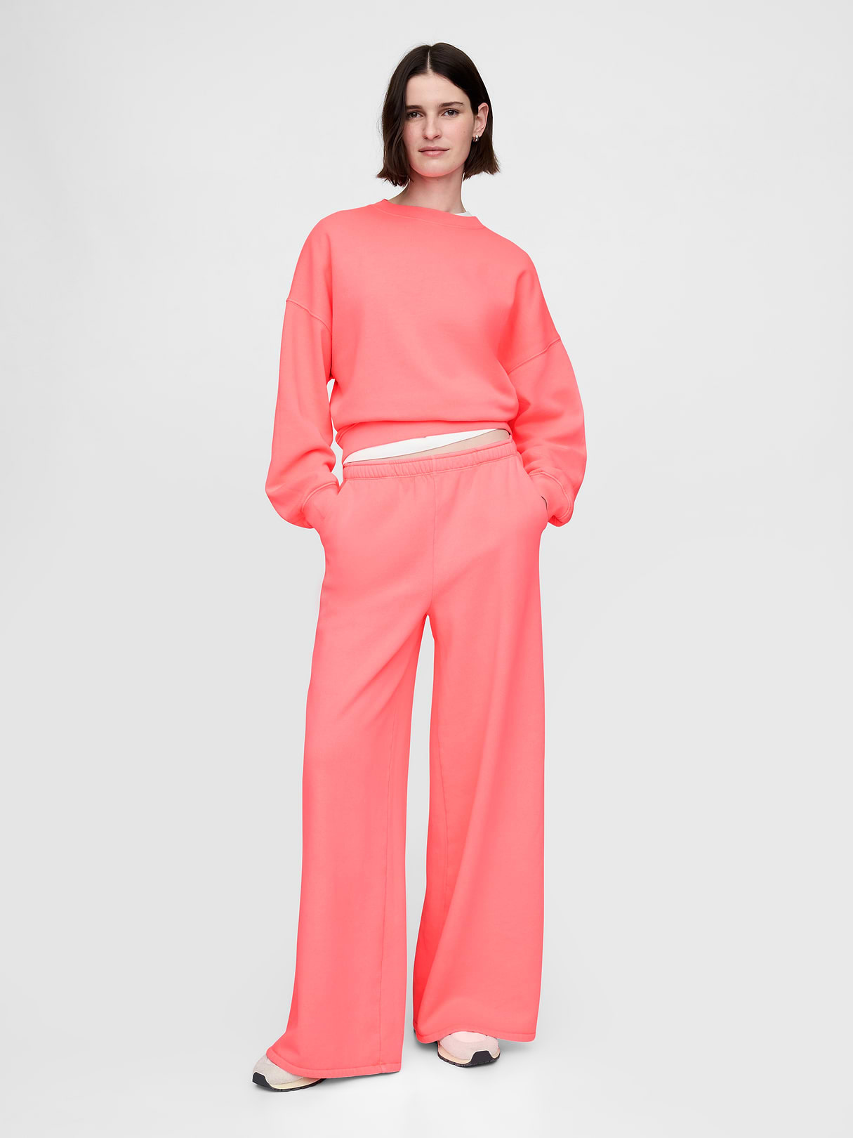 VintageSoft Baggy Sweatpants - Sassy pink