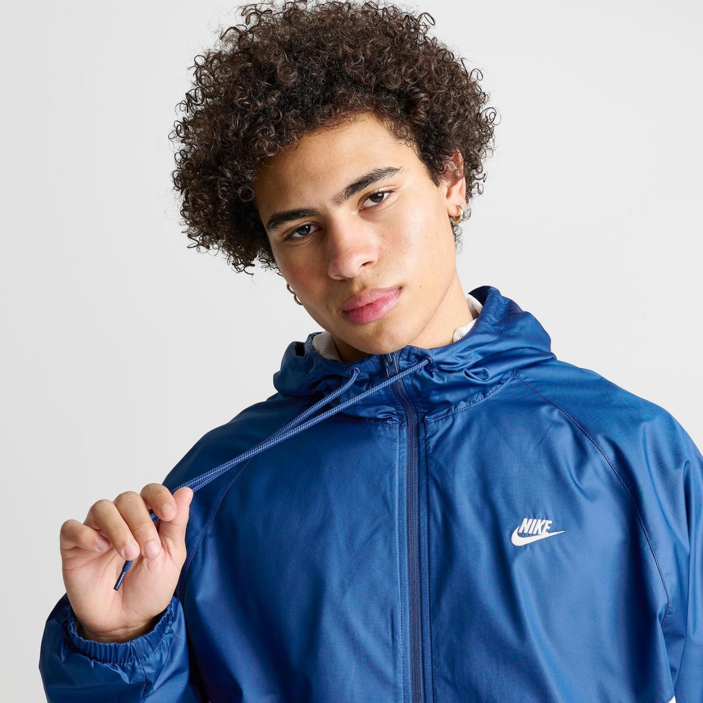 Men's Nike Windrunner Lined Jacket - Court Blue/Sail/Sail