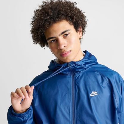 Men's Nike Windrunner Lined Jacket - Court Blue/Sail/Sail