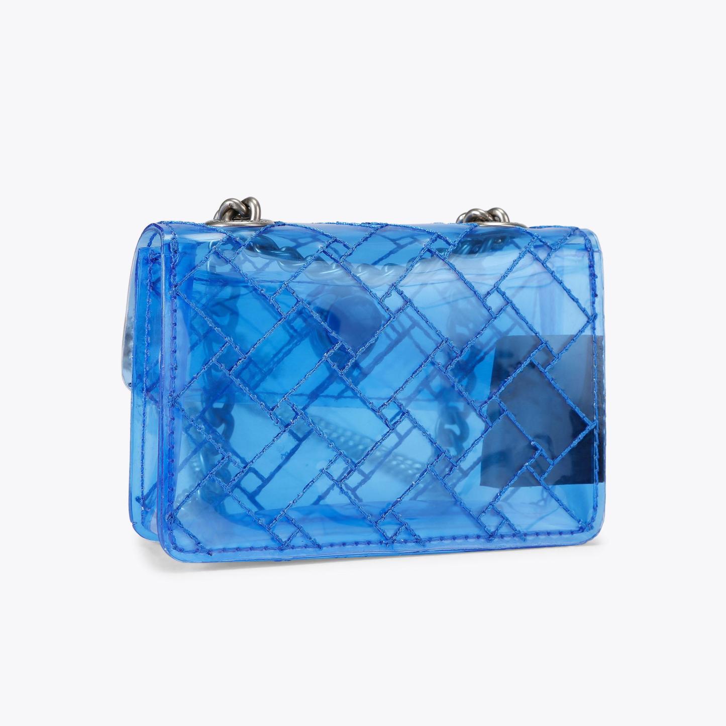 Kurt Geiger London Micro Vinyl Kensington Bag - Blue - view 4
