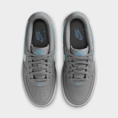 Big Kids' Nithtke Air Force 1 Low Casual Shoes - Pencil Point/Work Blue/Wolf Grey - Top view