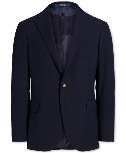 Polo Ralph Lauren Men's Polo Modern Wool-Blend Gabardine Blazer - Navy