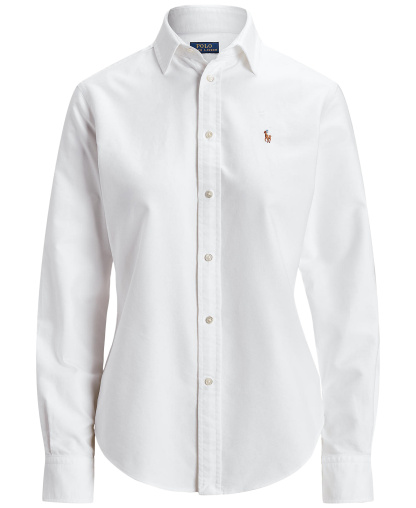 Polo Ralph Lauren Women's Slim-Fit Oxford Shirt - White