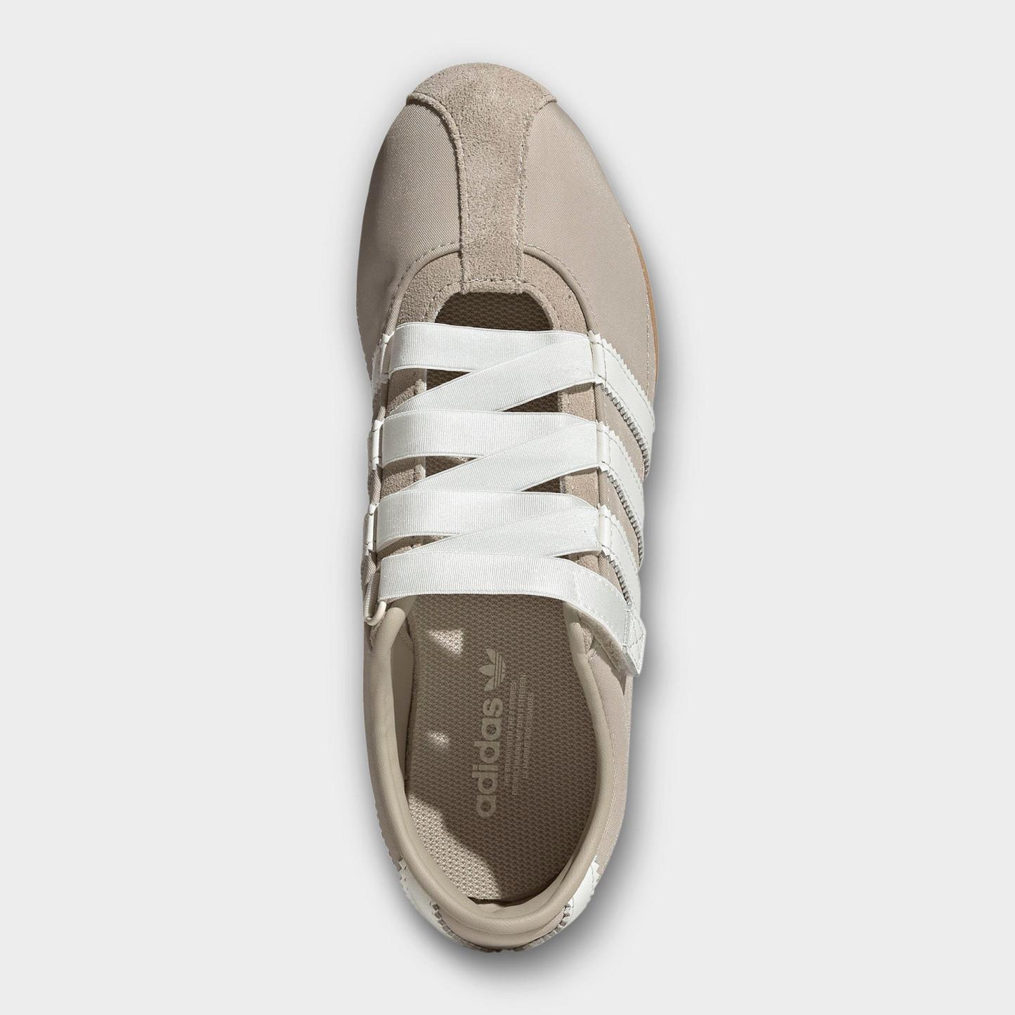 Women's adidas Originals Tokyo MJ Casual Shoes - Part 2 - Khaki Three/Off White/Gum - Top view