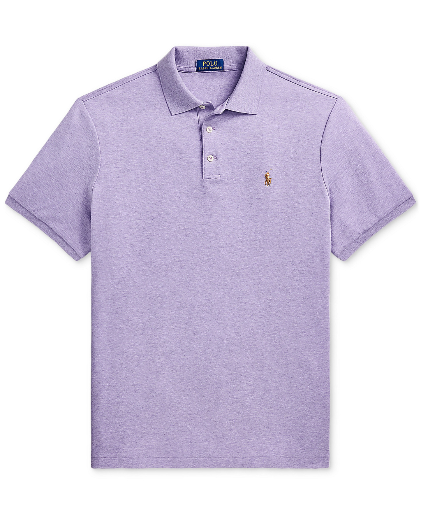 Polo Ralph Lauren Men's Custom Slim Fit Soft Cotton Polo Shirt - Amethyst Heather