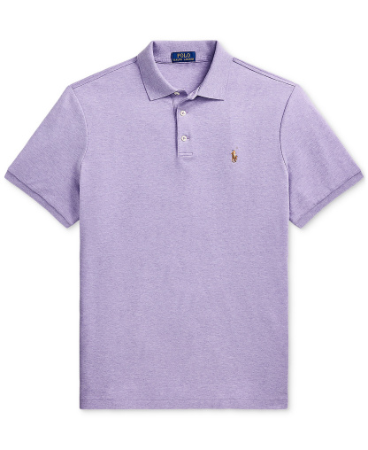 Polo Ralph Lauren Men's Custom Slim Fit Soft Cotton Polo Shirt - Amethyst Heather