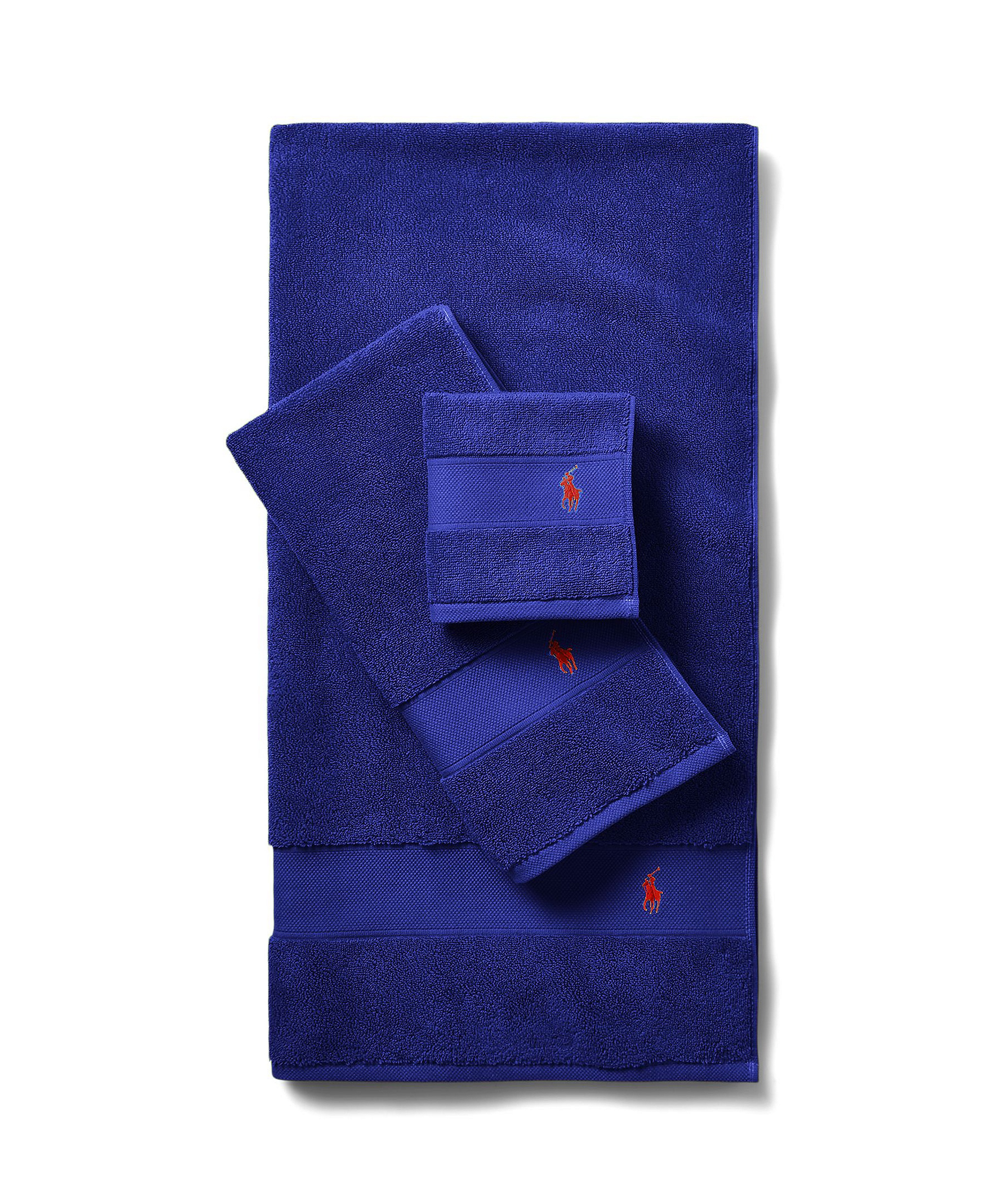 Polo Ralph Lauren Polo Player Cotton Bath Towel, 58" x 30" - Heritage Royal