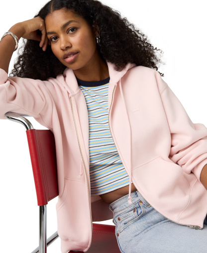 Levi's Women's Graphic Everyday Zip-Up Hoodie - Crystal Pink