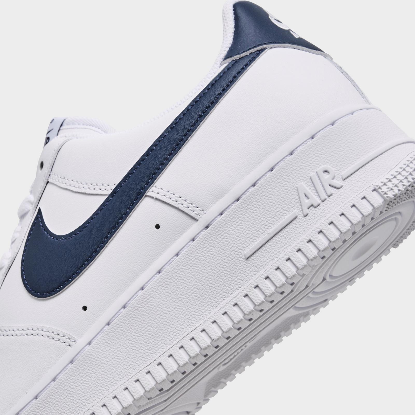 Men's Nike Air Force 1 '07 Low Casual Shoes - White/College Navy
