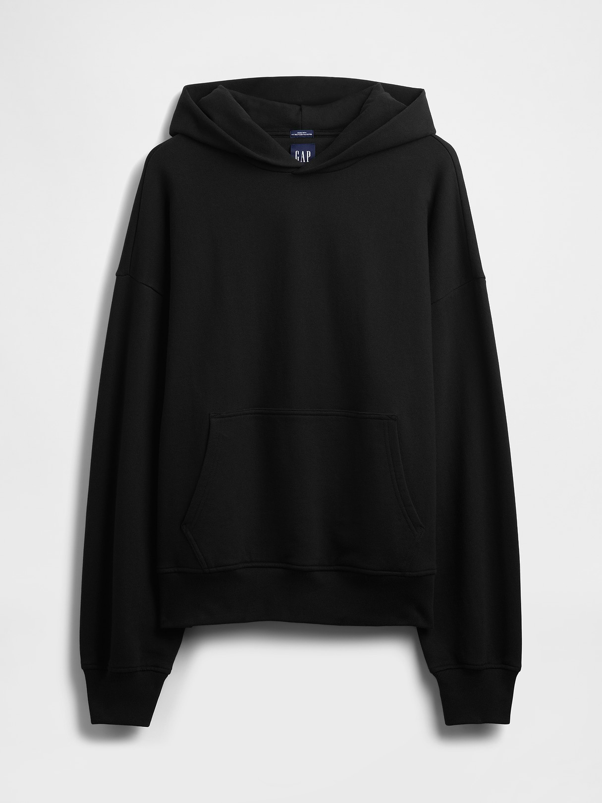 Adult Heavyweight Oversized Hoodie - True black