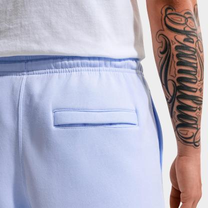 Men's Nithtke Club Fleece Swoosh Graphic Shorts - Hydrogen Blue/Hydrogen Blue/White