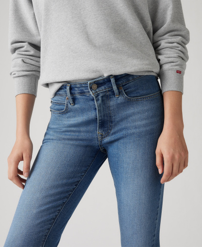 Levi's Women's 711 Mid-Rise Stretch Skinny Jeans - Eternal In