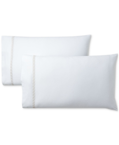 Lauren Ralph Lauren Spencer Cable Embroidery 4-Pc. Sheet Set, Queen - Flax