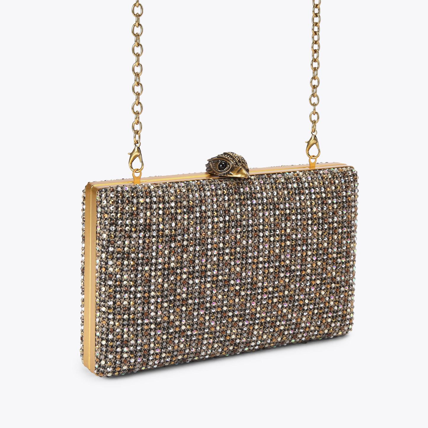 Kurt Geiger London Crystal Kensington Clutch - Beige - view 3