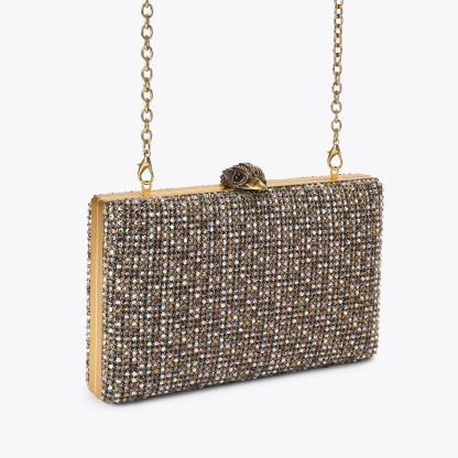 Kurt Geiger London Crystal Kensington Clutch - Beige - view 3