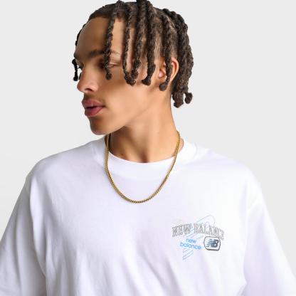 Men's New Balance Puffed T-Shirt - White - view 5