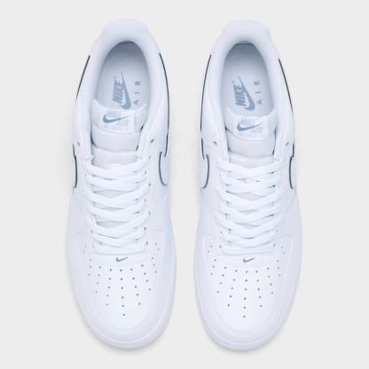 Men's Nithtke Air Force 1 '07 LV8 Casual Shoes - Part 4 - White/Metallic Silver/Wolf Grey/White - Top view