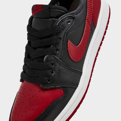 Little Kids' Air Jordan Retro 1 Low OG Casual Shoes - Black/Varsity Red/Summit White - view 3