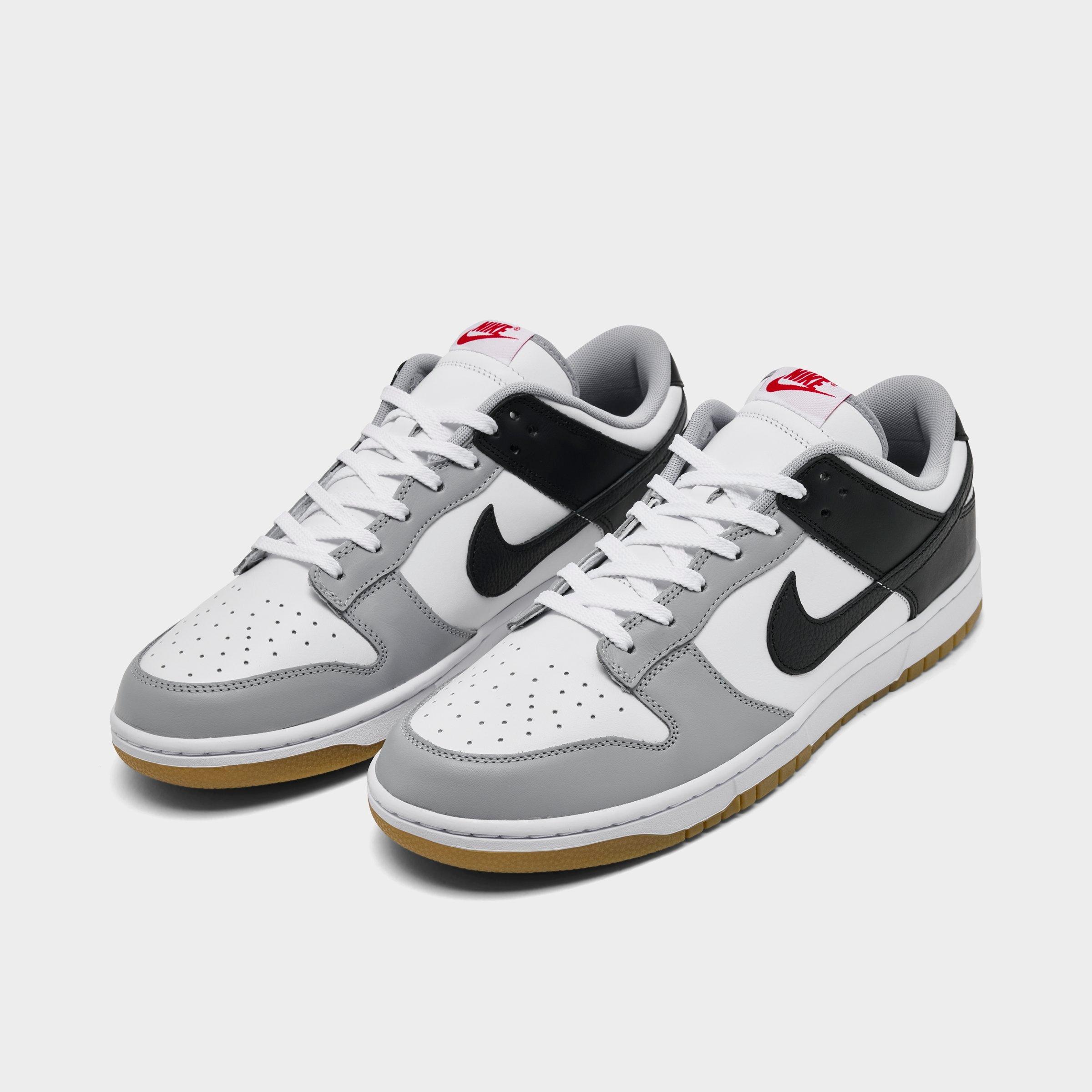 Men's Nithtke Dunk Low Retro Casual Shoes - Part 1 - Wolf Grey/Black/White - Both shoes facing left