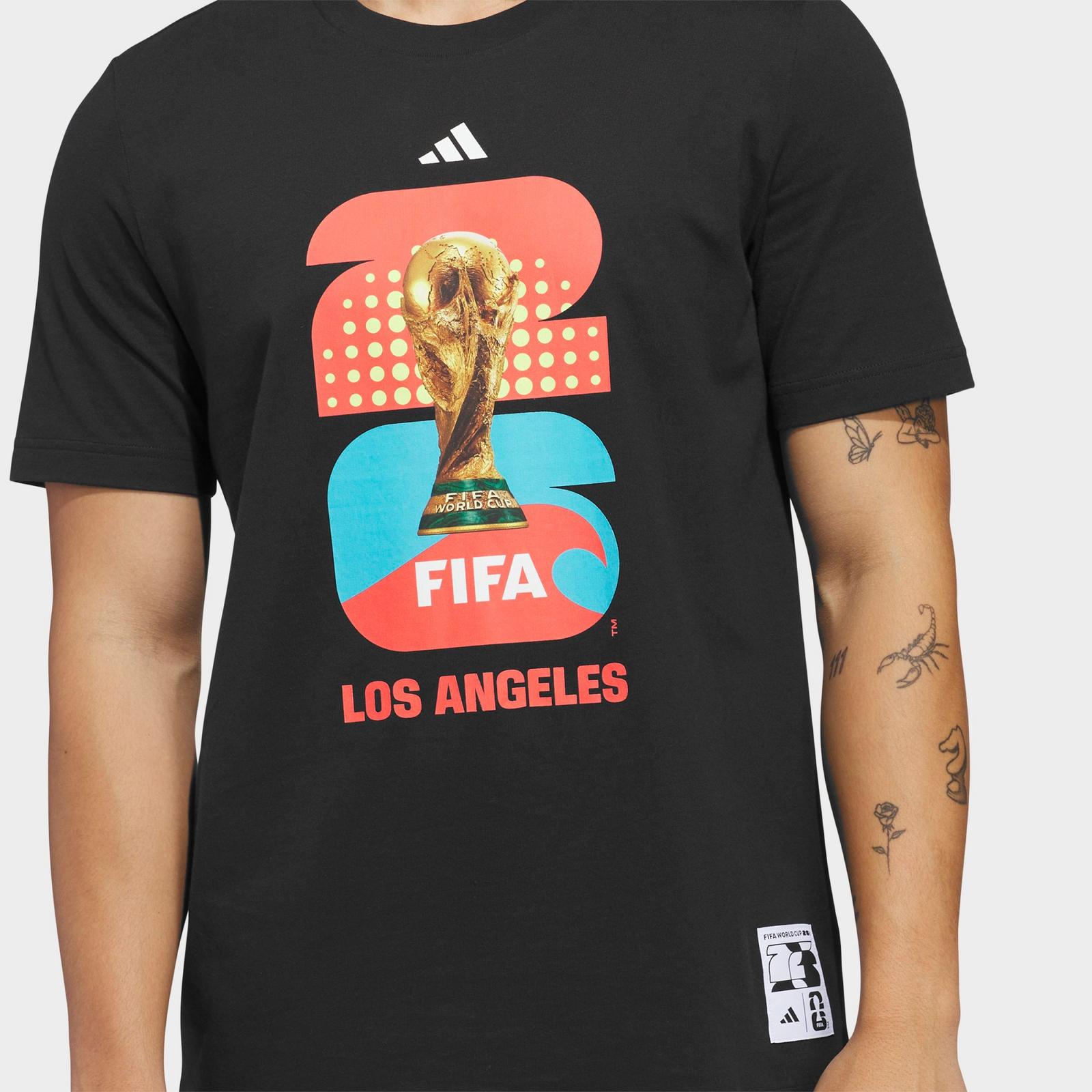 Men's adidas Soccer FIFA World Cup 26™ Host City Los Angeles Graphic T-Shirt - Black - view 4