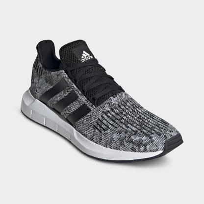 Men's adidas Originals Swift Run 1.0 Casual Shoes - Black/Black/Cloud White - view 2