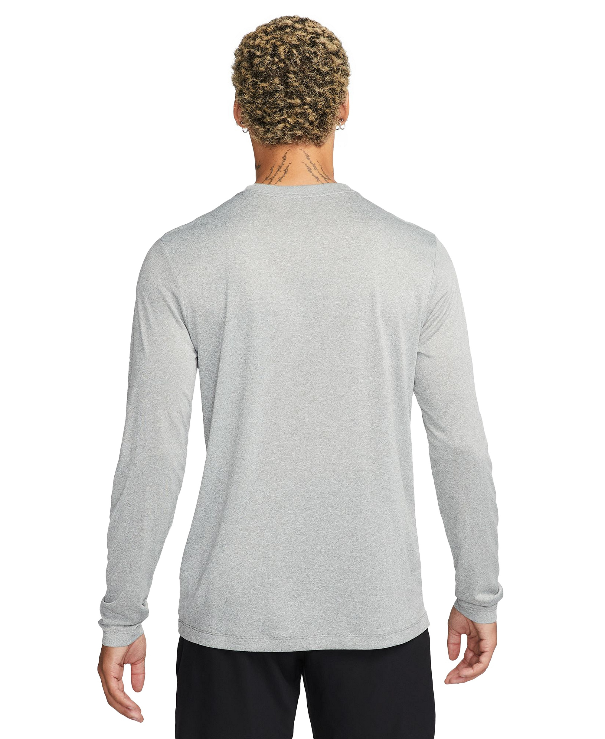 Nike Men's Legend Returns Crewneck T-Shirt - Tumbled Gray/Black