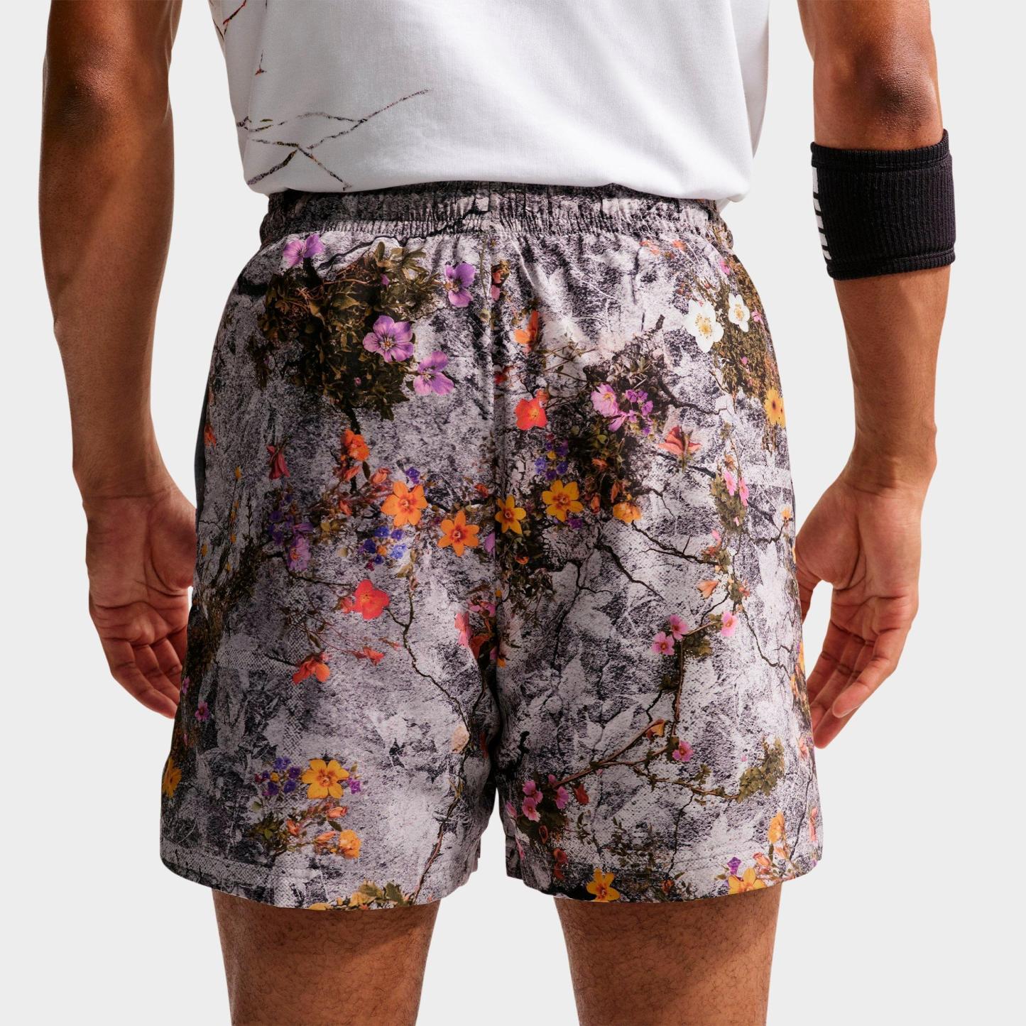 Men's Nithtke Standard Issue Dri-FIT 5" Practice Graphic Print Woven Basketball Shorts - Cement Grey/Pale Ivory