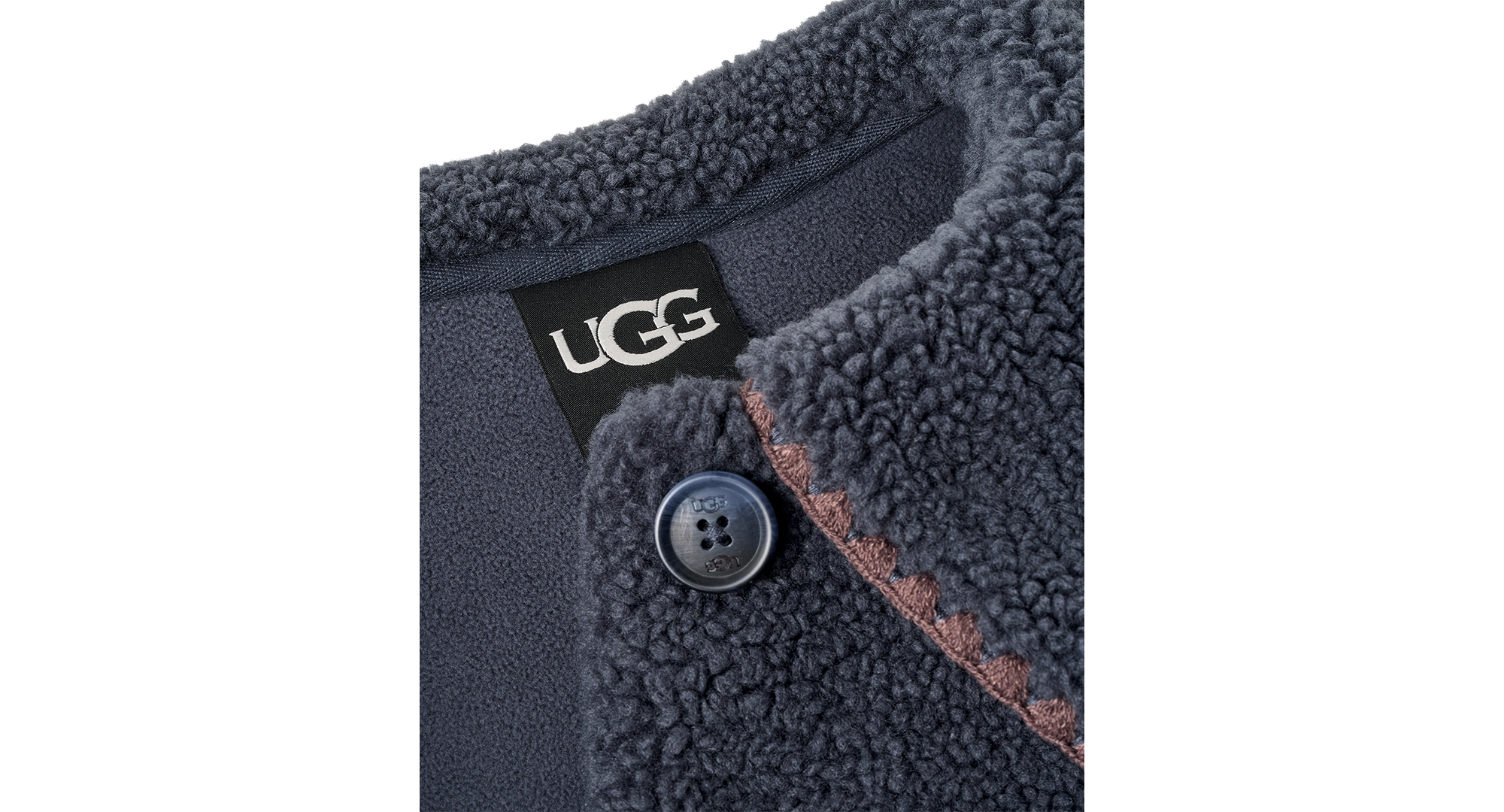 UGG Women's Nikia Relaxed-Fit Collared Neck Jacket - Eve Blue
