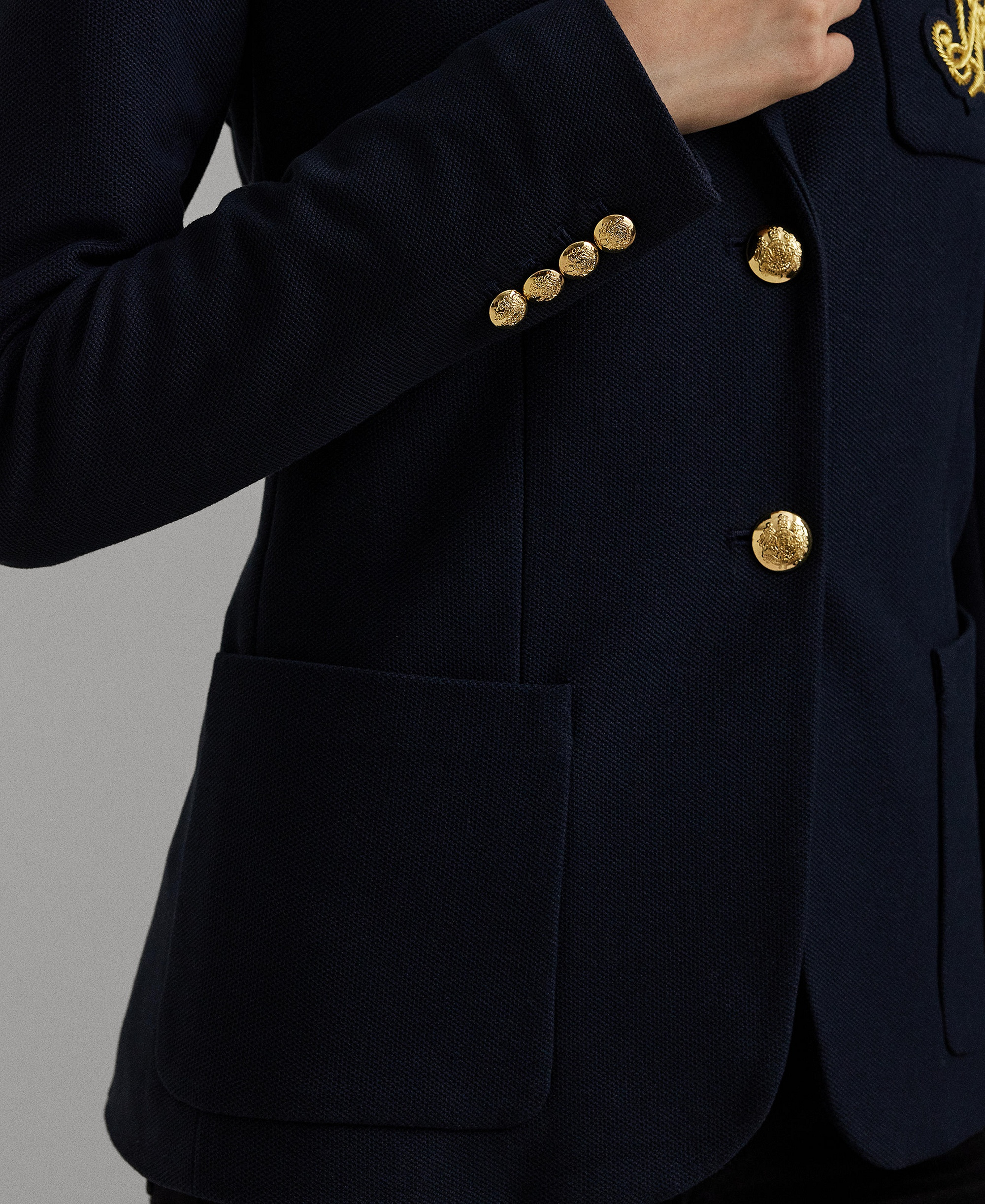 Lauren Ralph Lauren Bullion Jacquard Blazer - Lauren Navy