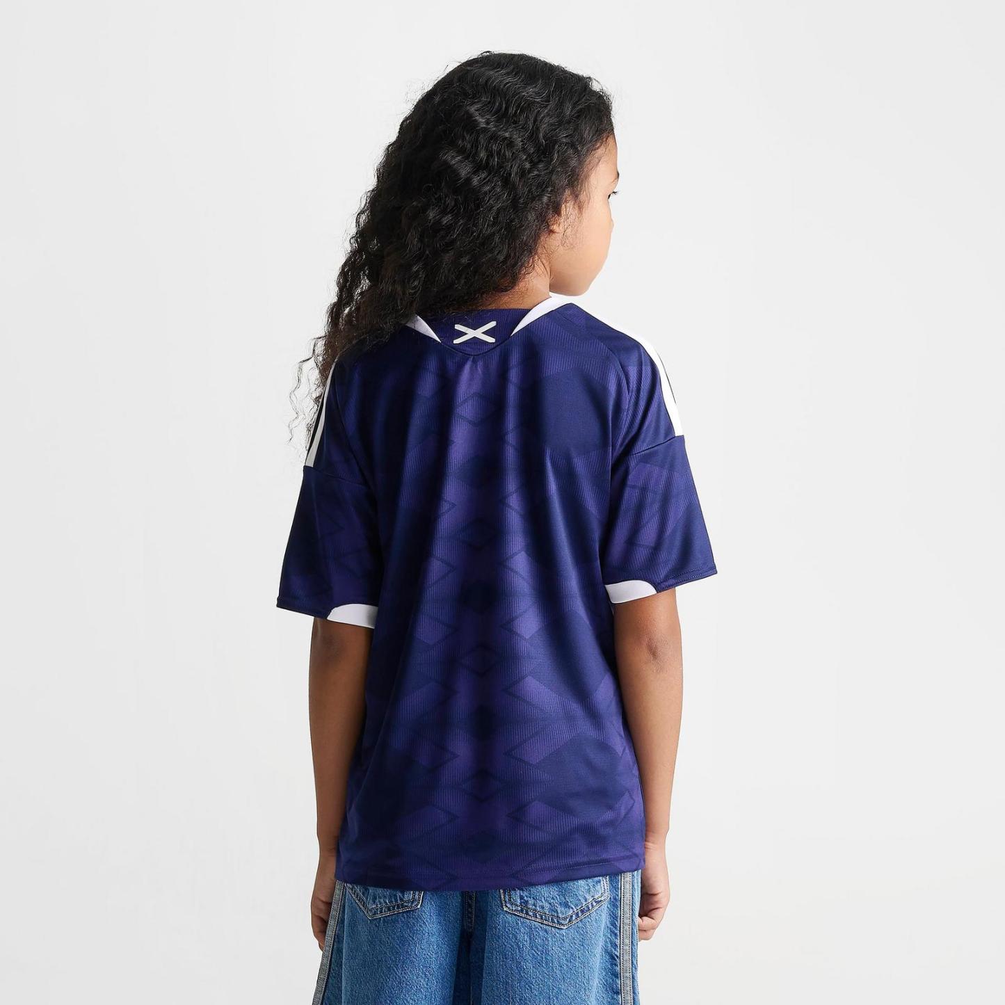 Big Kids' adidas Scotland Home Replica Soccer Jersey - Night Sky - view 4