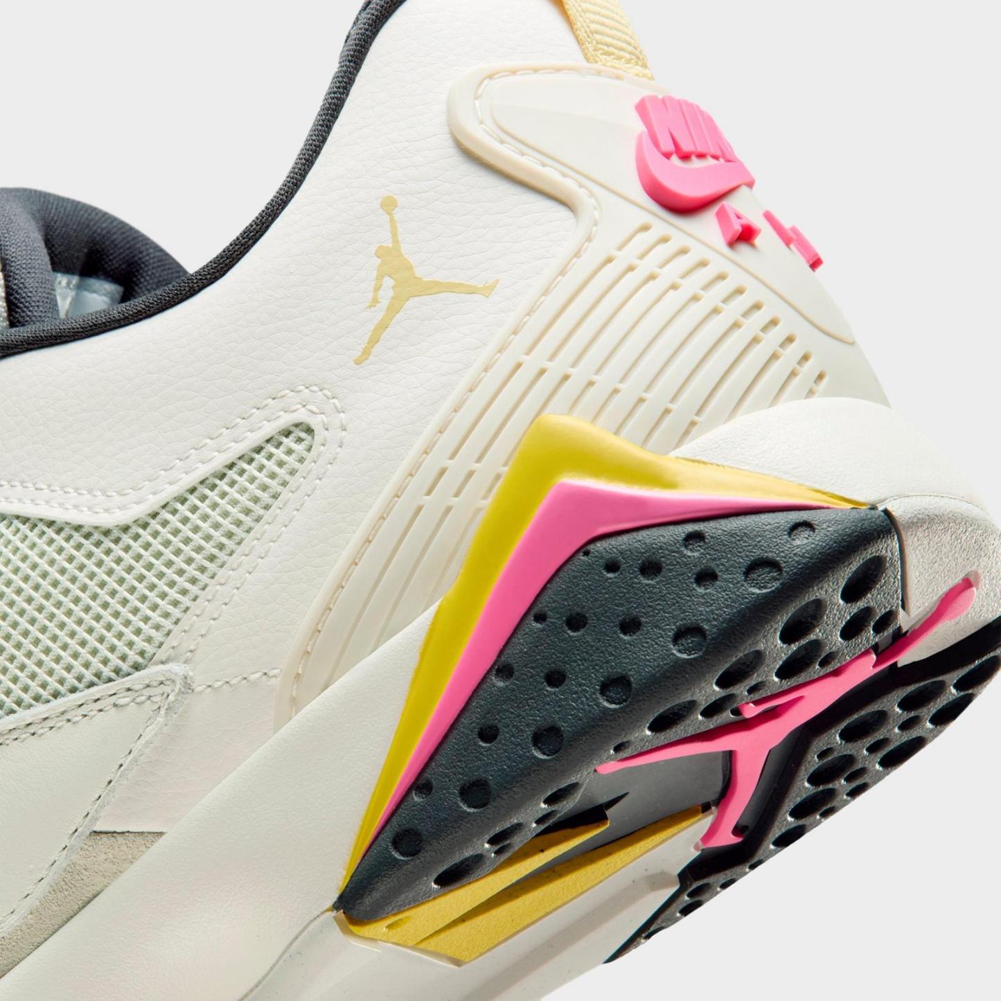 Men's Air Jordan MVP 92 Casual Shoes - Sail/Sea Glass/Bright Citron/Pinksicle - Left shoe facing left. Outside of the shoe. - view 3