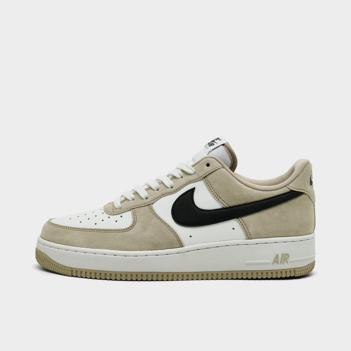 Men's Nike Air Force 1 '07 LV8 Casual Shoes - Summit White/Desert Khaki/Black