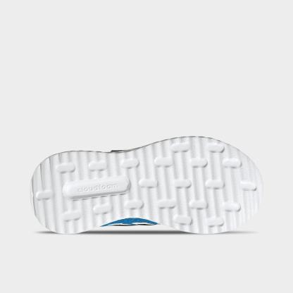Little Kids' adidas X_PLR Path Hook-And-Loop Stretch Lace Casual Shoes - Bright Blue/White/Pure Ruby - Bottom view